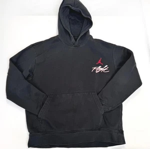 Jordan Felpa con Cappuccio Uomo Grande Volo Nero Logo Jumpman - Foto 1 di 7