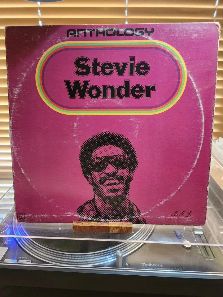 Stevie Wonder, Stevie Wonder Anthology, 1974 1st Motown 3lp Comp., Foldout Foto 1 de 4