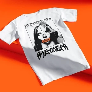 Mayhem White Graphic T-Shirt Fan Gift Pop Music Lover Little Monster - Picture 1 of 6
