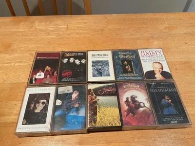 JOB LOT OF 10no MUSIC CASSETTE TAPES POP/ Rock Various Artists - Image 1 of 4