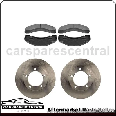 Rotores delanteros pastillas de freno semimetálicas para Chevrolet C3500HD 2000 2001 2002 1996 Foto 1 de 4