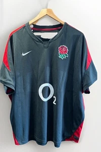 Nike England 2010/2011 Mens Grey / Red Rugby Union Away Shirt - Size XXL - Picture 1 of 13