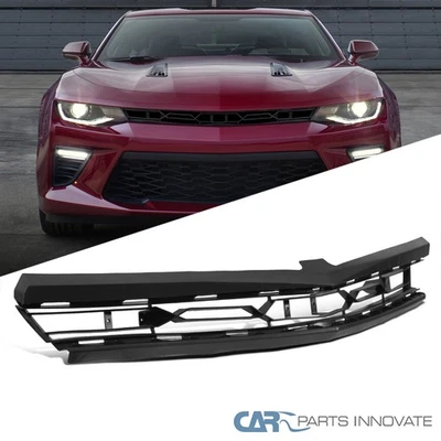 Fits 2016-2021 Chevy Camaro ZL1 1LE Black Upper Bumper Hood Grille - Image 1 of 4