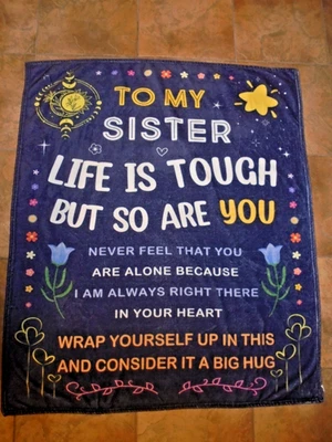Sister Blanket 50 * 60in to My Sister Throw Blanket Sister Birthday Gifts - Image 1 of 4