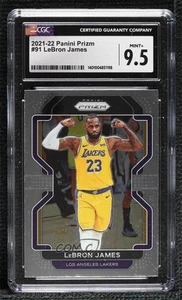 2021-22 Panini Prizm LeBron James #91 CGC 9.5 Mint+ - Picture 1 of 3