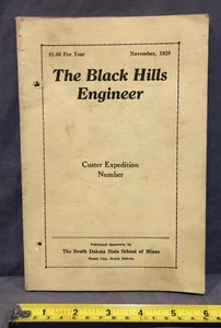 The Black Hills Engineer November 1929 Custer Expedition Number booklet - Picture 1 of 4