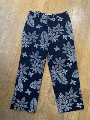 Pantalones para mujer Evan-Picone talla 8 elásticos azul marino y blanco, ¡usados en excelente estado! Foto 1 de 2