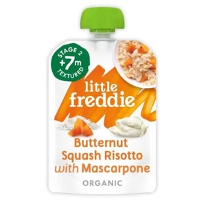 Little Freddie Butternut Squash Risotto & Mascarpone Organic Pouch, 7 mth - 130g - Picture 1 of 1