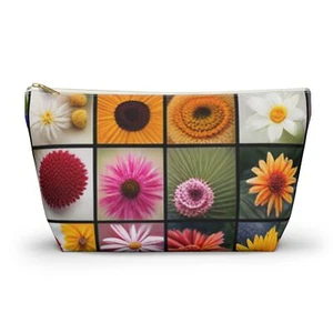Flower Pattern - Accessory Pouch w T-bottom - Picture 1 of 24