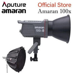 NEW Aputure Amaran 100X S Series Bi-Color LED Video Light 2700k-6500K + Softbox - Picture 1 of 10