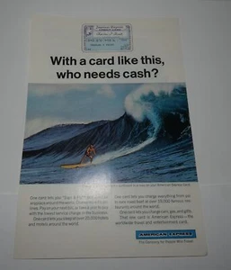 AMERICAN EXPRESS VINTAGE NATIONAL GEOGRAPHIC MAGAZINE ADVERTISEMENT 1966 - Picture 1 of 1