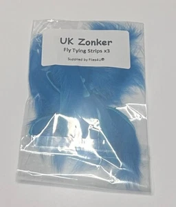 Zonker - Fly tying material natural Strips for trout flies | King fisher blue - Picture 1 of 1