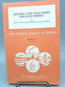Arizona Lode Gold Mines and Gold Mining ~ Arizona Bureau of Mines 1967 PB - Imagen 1 de 23