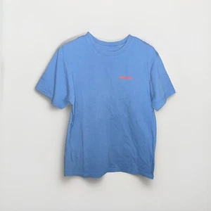 Patagonia T-shirt Short Sleeve Adult Medium Blue Double Sides Graphic - Picture 1 of 5