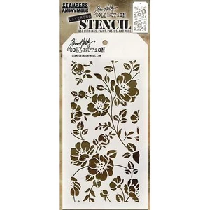 Tim Holtz Plantilla de capas ~ FLORAL ~ THS077 ~ Stampers Anonymous - Imagen 1 de 1