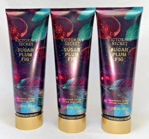 3 Sugar Plum Fig Fragrance Lotion Victoria's Secret 8 fl Oz - Picture 1 of 1