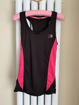 KARRIMOR - Ladies / Womens Activewear / Running /Fitness Gym Top - Size 8 Black • 5.42€