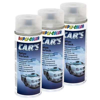 Klarlack Lack 3 x 400 ml matt Dupli Color Cars Lackspray 720352 Sprühlack Spray - Bild 1 von 4