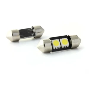2X 31mm 36mm 42mm Festoon Led Bulbs 5050 SMD Interior Map Dome Pair Set - Picture 1 of 22
