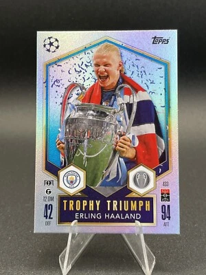 Trophy Triumph Erling Haaland Match Attax 2024/2025 Manchester City 24/25 # 433 - Image 1 of 4