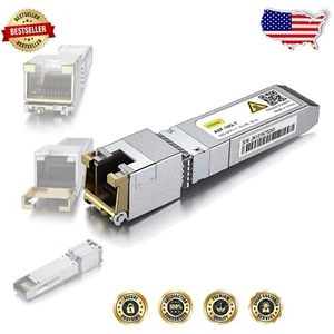 Émetteur-récepteur fiable 10G SFP+ vers RJ-45 pour réseaux haut débit, compatible Intel - Photo 1/8
