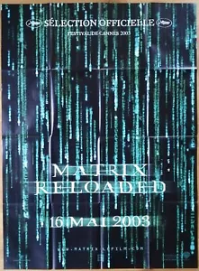 MATRIX RELOADED Sci-Fi Original GROSSES französisches Filmplakat Vormarsch 2003 - Bild 1 von 1
