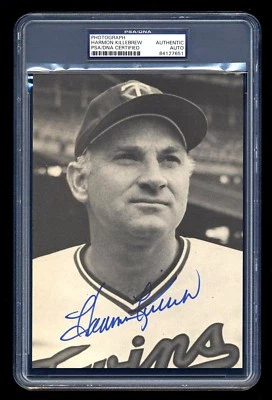HARMON KILLEBREW SIGNED MINT PHOTO PSA/DNA SLABBED AUTOGRAPHED MINNESOTA TWINS - Image 1 of 2