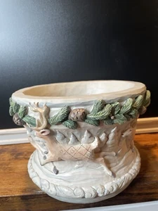 Jim Shore WHITE WOODLAND DEER DEKOSCHALE 6008872 BRANDNEU 2021  - Bild 1 von 10