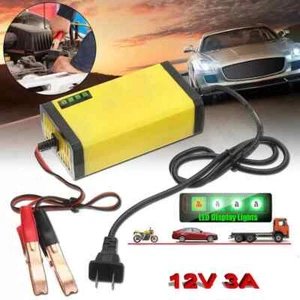 Cargador de batería de coche 12 V mantenedor automático goteo RV para camión motocicleta portátil - Imagen 1 de 11