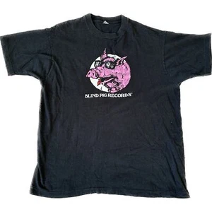 Camiseta De Colección Años 90 Blind Pig Records Puntada Única Blues Música Promo Banda De Colección - Imagen 1 de 6