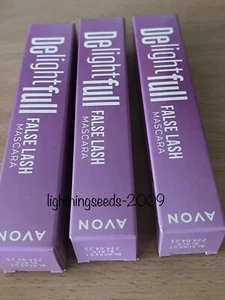 Avon Delightfull False Ciglia Mascara NERO PIÙ NERO x3 - Foto 1 di 1
