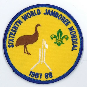 1987 World Scout Jamboree OFFIZIELLES SUBCAMP 5 EMU SCOUTS TEILNEHMER PATCH - Bild 1 von 2