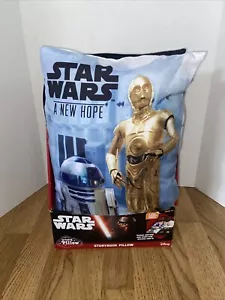 Disney Star Wars Eine neue Hoffnung Bilderbuch Kissen mit 8 Seiten Buch Storytime Schlafenszeit - Bild 1 von 6
