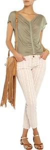 Pantalones de mezclilla ajustados florales actuales Elliott talla 27 - Imagen 1 de 6