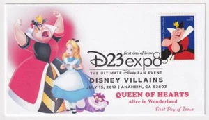 DISNEY VILLIANS ALICE IN WONDERLAND QUEEN OF HEARTS Stamp Colton FDC C9436 - Picture 1 of 1