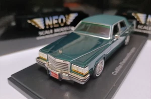 Neo 1/43 Scale Resin car model Cadillac Fleetwood Brougham 1982 Green - Picture 1 of 5