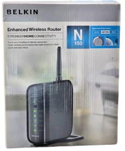 Belkin Enhanced N150 150 Mbps 10/100 Wireless N Router F6D4230-4 Untested in Box - Picture 1 of 18