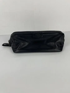 Genuine Dopp Travel Bag Satin Cowhide Black On the Go - Picture 1 of 10
