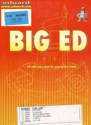 Eduard Big Ed Mcdonnell F-4 Per O. D.Phantom II Acquaforte Maschera Seat 1:48 - Immagine 1 di 4