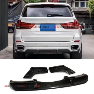 For BMW F15 X5 M-Sport 2014-2018 Carbon Fiber Rear Bumper Diffuser Lip Spoiler - Picture 1 of 8