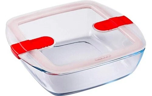 Pyrex Contenitore con coperchio 25 x 22 x 7 cm Vetro borosilicato 212PH00/7144 - Immagine 1 di 1