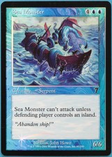 Sea Monster FOIL 7th Edition NM Blue Common MAGIC MTG CARD (ID# 217392) ABUGames