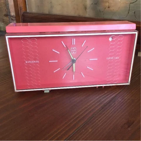 National Panasonic Clock Cooking Timer VINTAGE JAPAN Space Age mid century Cover