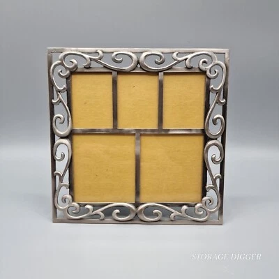 Fetco International Tabletop Holds 5 Pictures Metal Cast Lace Picture Frame - Image 1 of 4