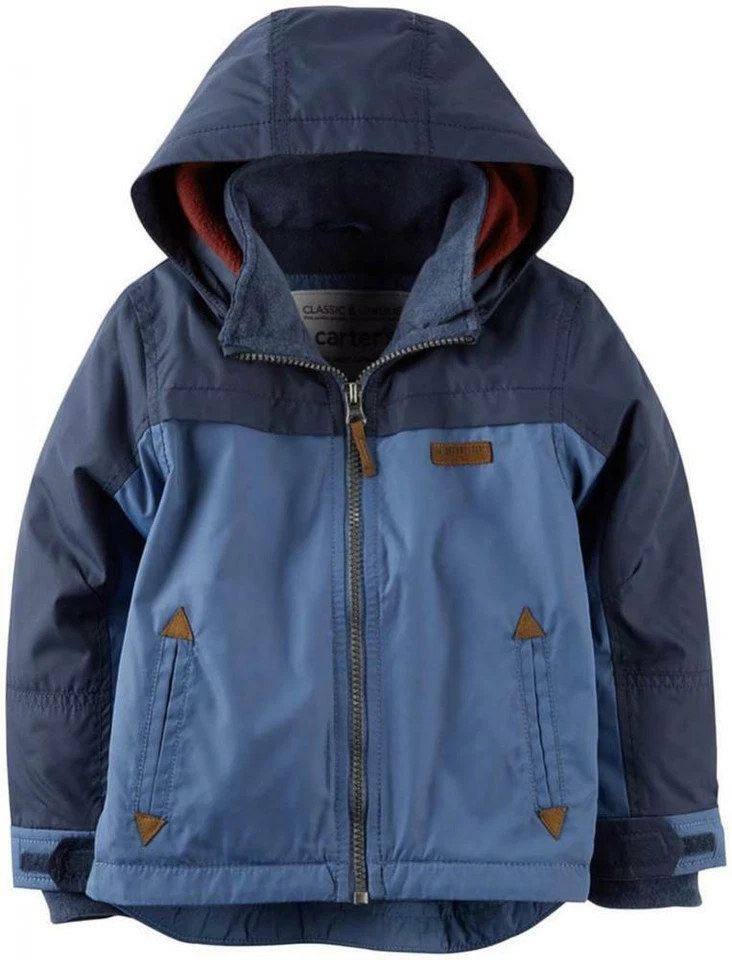 Carter's Boys Blue Fleece Lined Jacket Size 2T 3T 4T  4  5/6  7 - Image 1 of 1