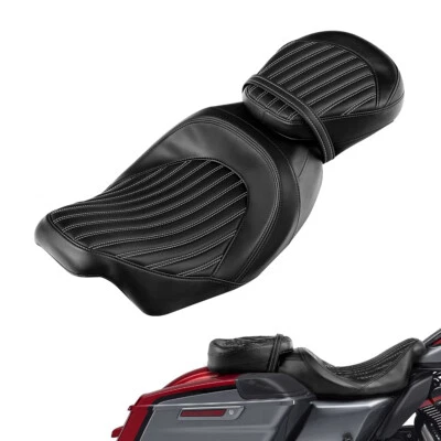 Juego de asientos delanteros y traseros aptos para Harley Touring Road Glide 2009-2023 Foto 1 de 4