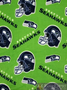 Tela de lana con licencia de los Seattle Seahawks de la NFL VENDIDA POR YARDA - Imagen 1 de 1