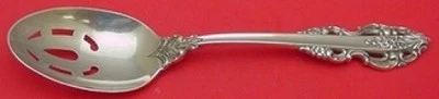 Cuchara para servir El Greco de Reed and Barton de plata de ley perforada 8 5/8" original Foto 1 de 2