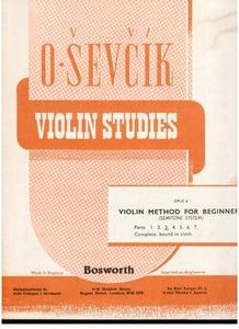 Sevcik: Studi per Violino op.6 Parte 3 - Bosworth - Imagen 1 de 1