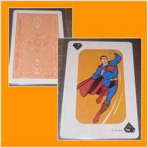 VINTAGE 1966 WHITMAN ๐ฅ SUPERMAN CARD GAME PLAYING CARD RARE MARVEL DC COMIC - Picture 1 of 3